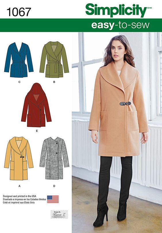 DIY Suede Coat: Simplicity 4403 - Indoor Shannon