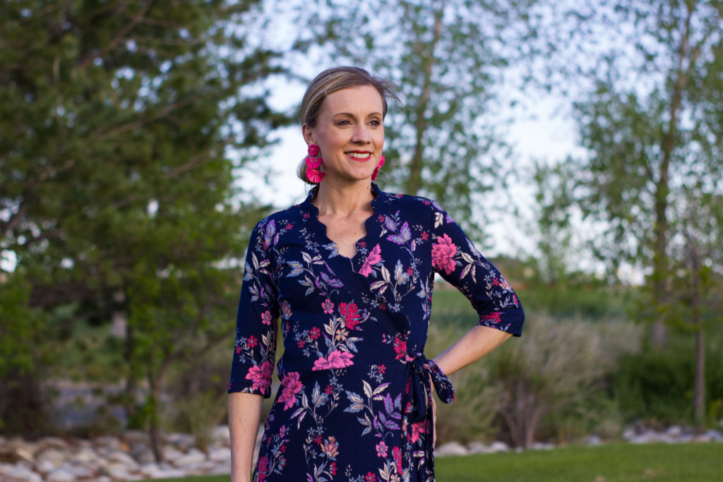 DIY Scallop Wrap Dress: The Whitney Dress and Top by AK Patterns ...