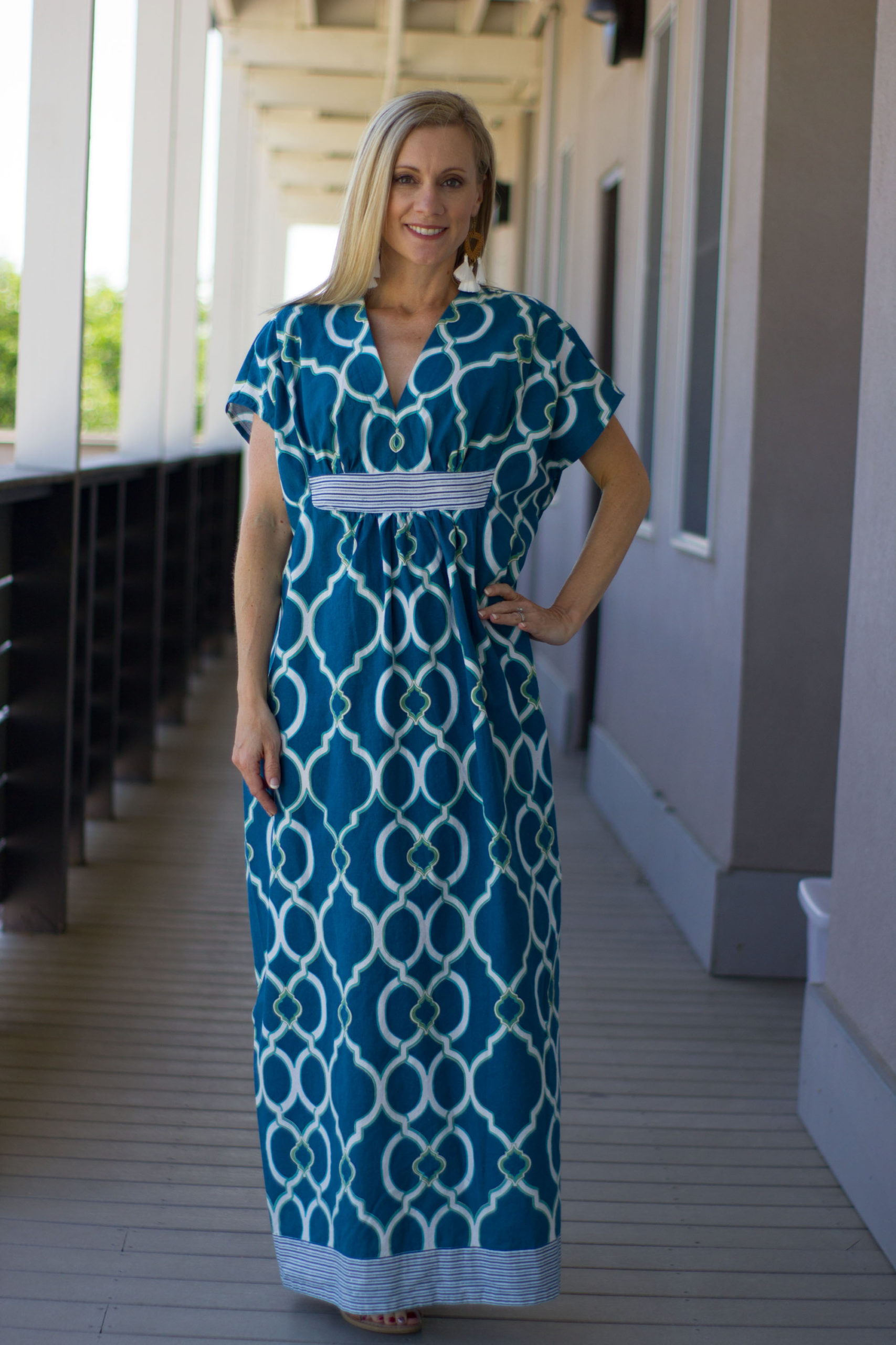 That Time I Turned a Shower Curtain Into a Caftan - Indoor Shannon