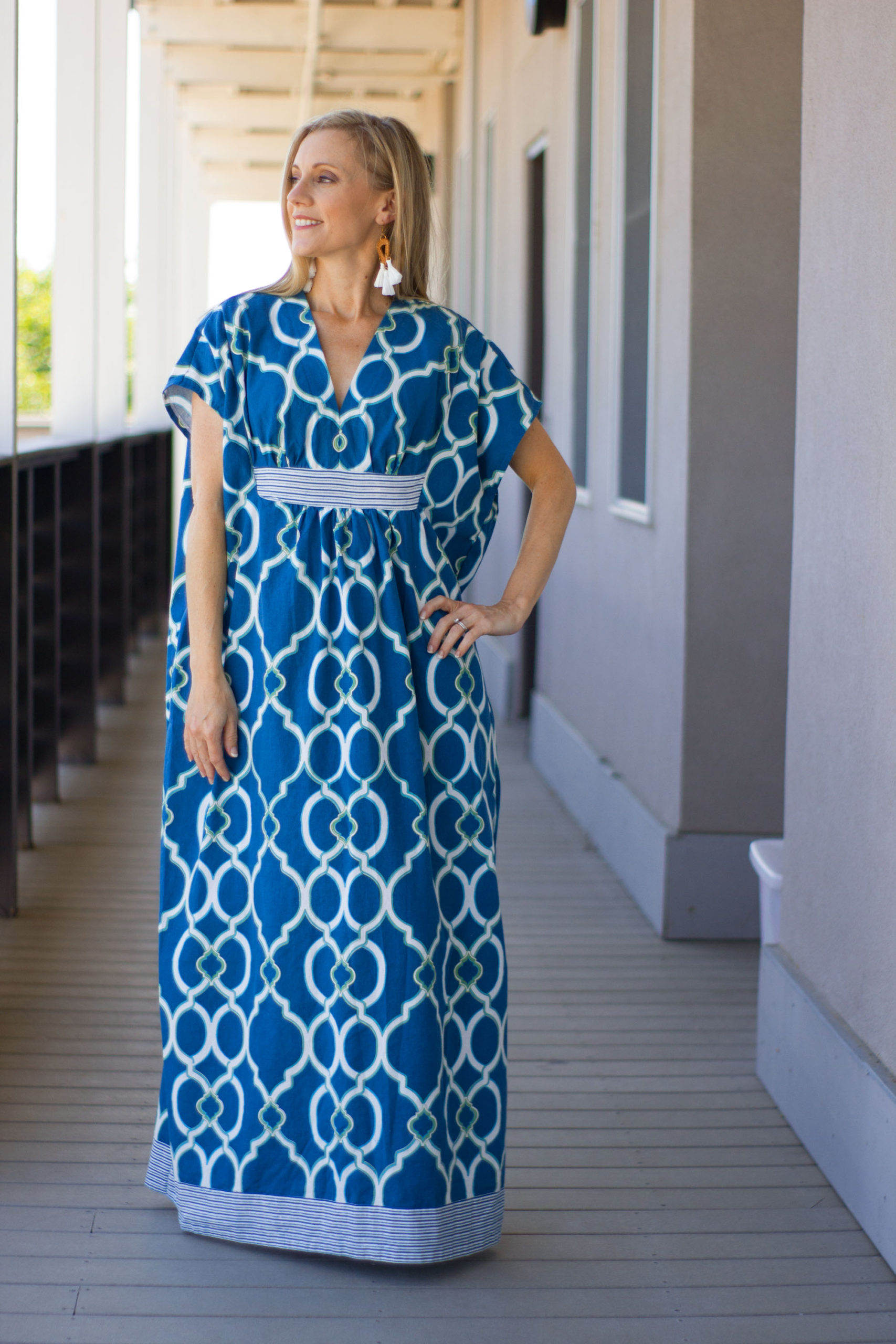 That Time I Turned a Shower Curtain Into a Caftan - Indoor Shannon