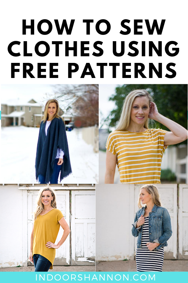 Beginner's Guide to Free Sewing Patterns - Indoor Shannon